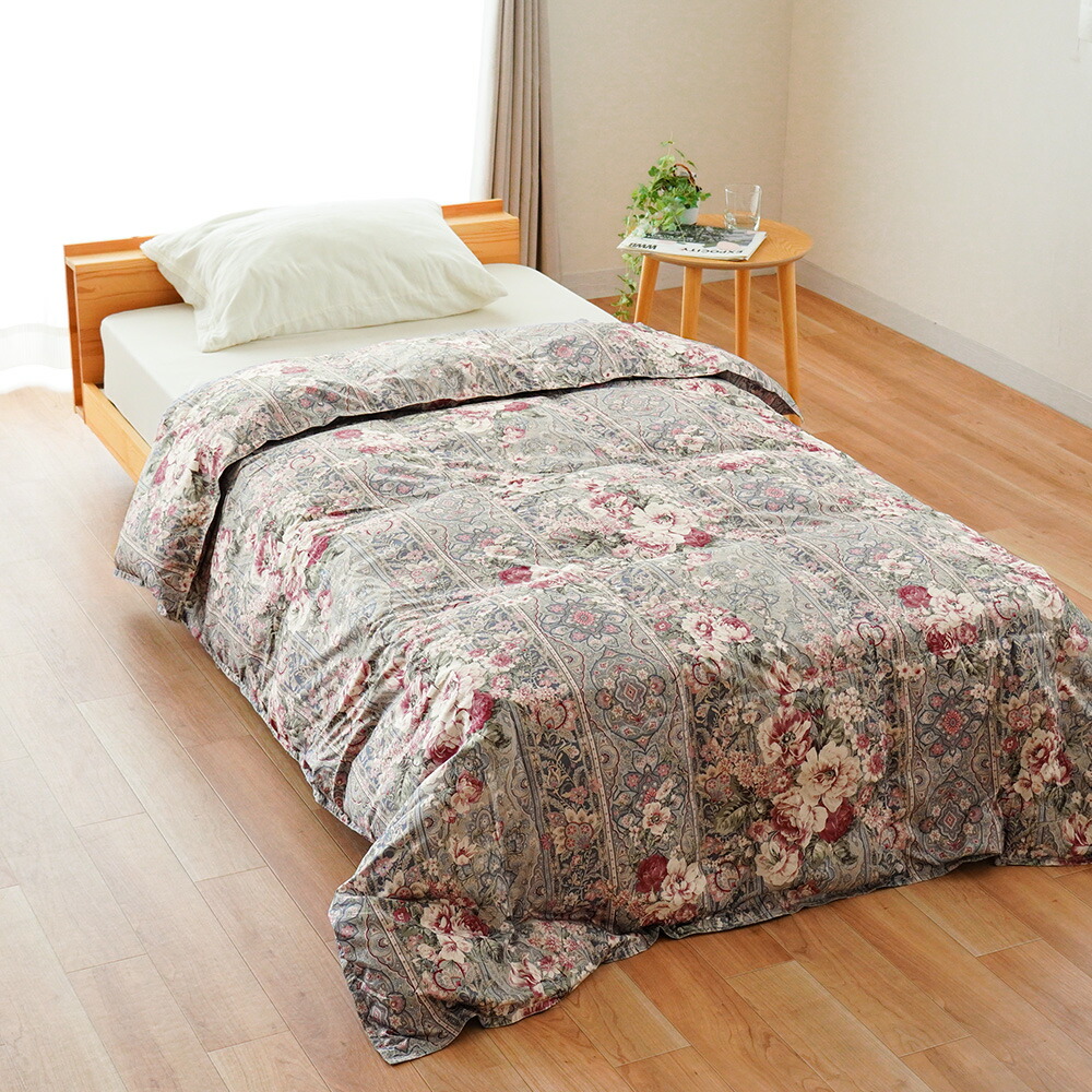 ロマンス小杉 ダウンケット 羽毛肌掛け布団 シングル ダウン85％ 250g