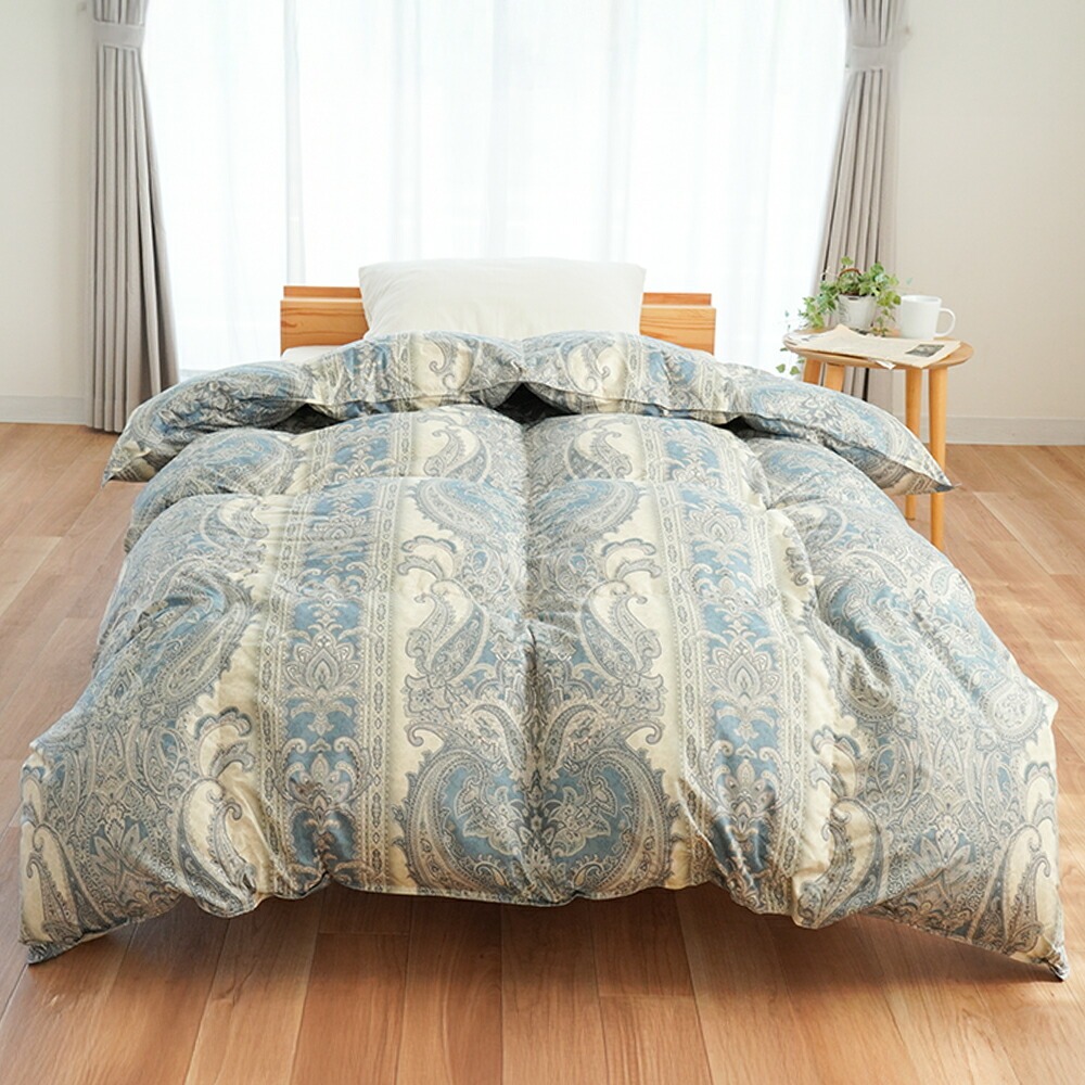 羽毛布団 シングルロング 日本製 ホワイトダックダウン85% 1.0kg入り