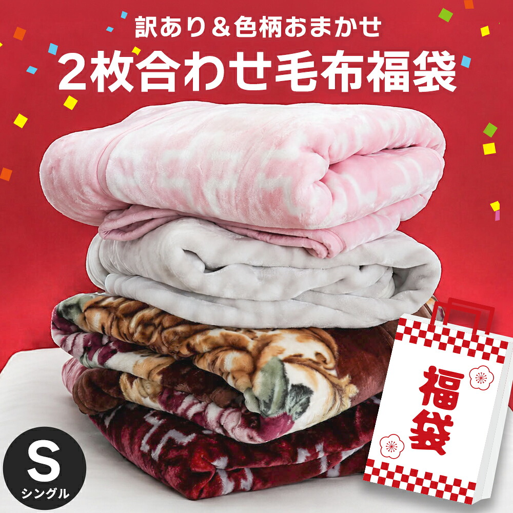 訳あり 毛布 シングル 2枚セット 暖かい 衿付き 2枚合わせ マイヤー