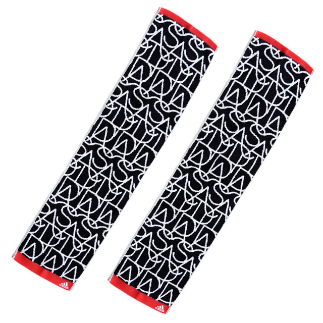 adidas スポーツタオル 2枚セット 20×90cm アディダス 綿100