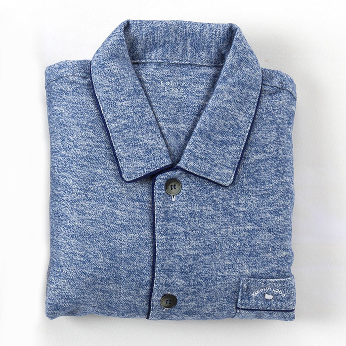 Kaimin Labo 暖かいパジャマ メンズ 冬 紳士 日本製 綿100％ 起毛