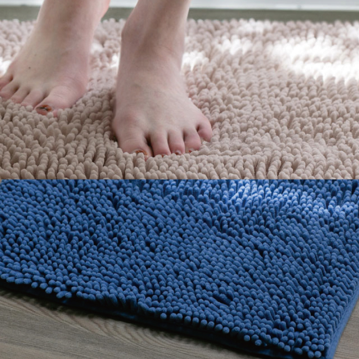 Colorsroom バスマット 速乾 2枚組 マイクロファイバー 35×50cm 足ふき