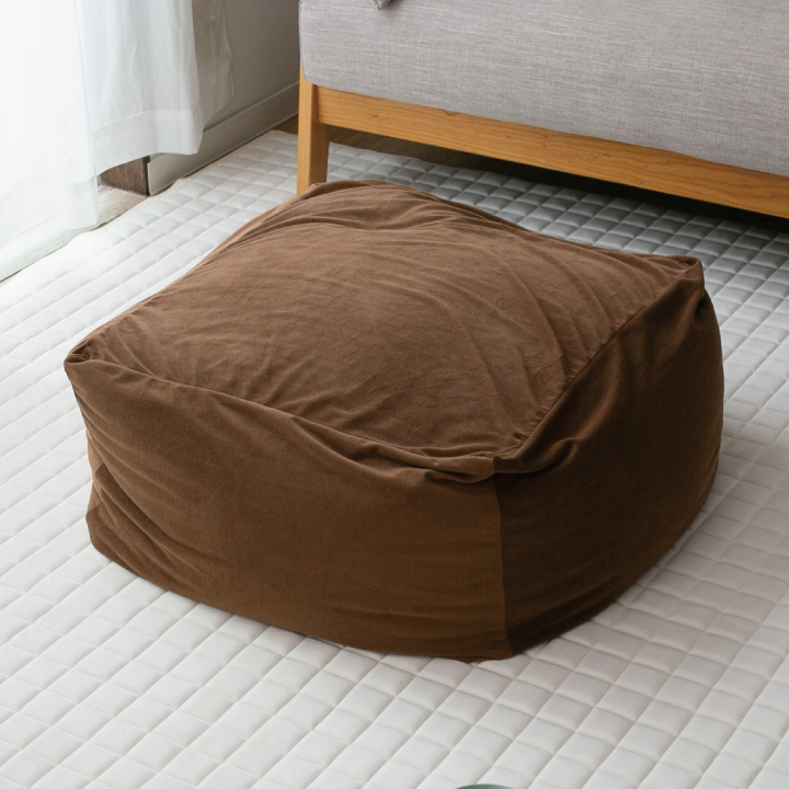 ビーズクッション Mサイズ 洗える カバー付き 50×50×35cm ビーズ クッション ソファ 椅子 小さめ 補充 可能 | Colorsroom | 02