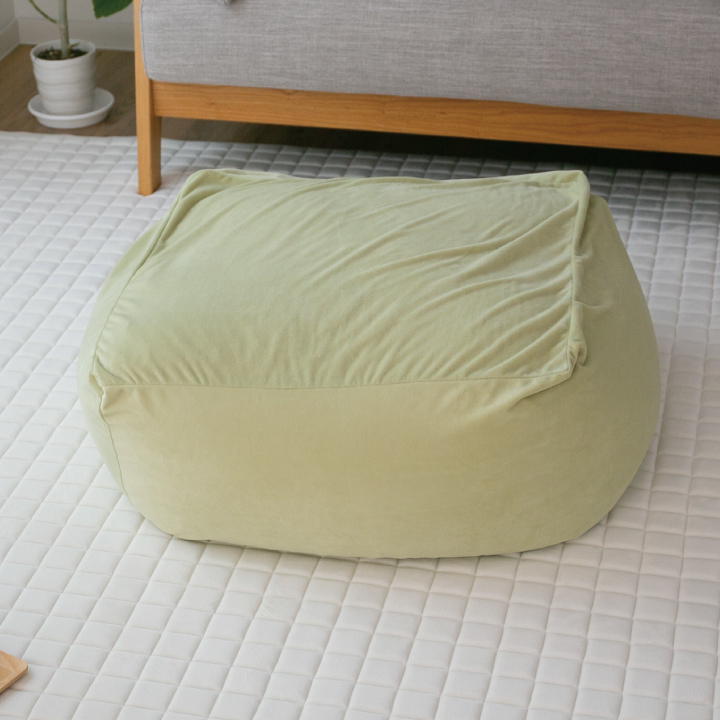 ビーズクッション Mサイズ 洗える カバー付き 50×50×35cm ビーズ クッション ソファ 椅子 小さめ 補充 可能 | Colorsroom | 03