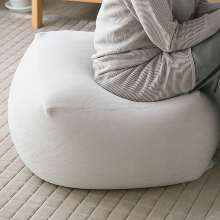 ビーズクッション Mサイズ 洗える カバー付き 50×50×35cm ビーズ クッション ソファ 椅子 小さめ 補充 可能 | Colorsroom | 04