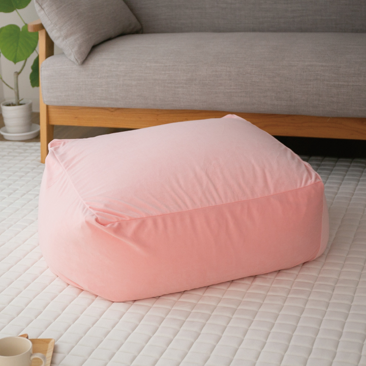 ビーズクッション Mサイズ 洗える カバー付き 50×50×35cm ビーズ クッション ソファ 椅子 小さめ 補充 可能 | Colorsroom | 06