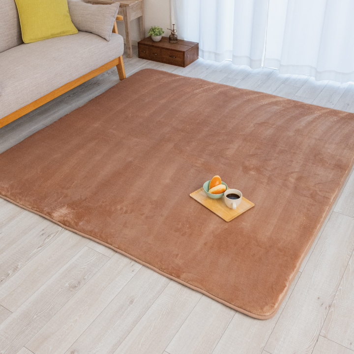 【10%引いいね！５個】国産カーペット マットーネ 190x240cmブラウン 特徴ある色合いが魅力の抜染ラグマット