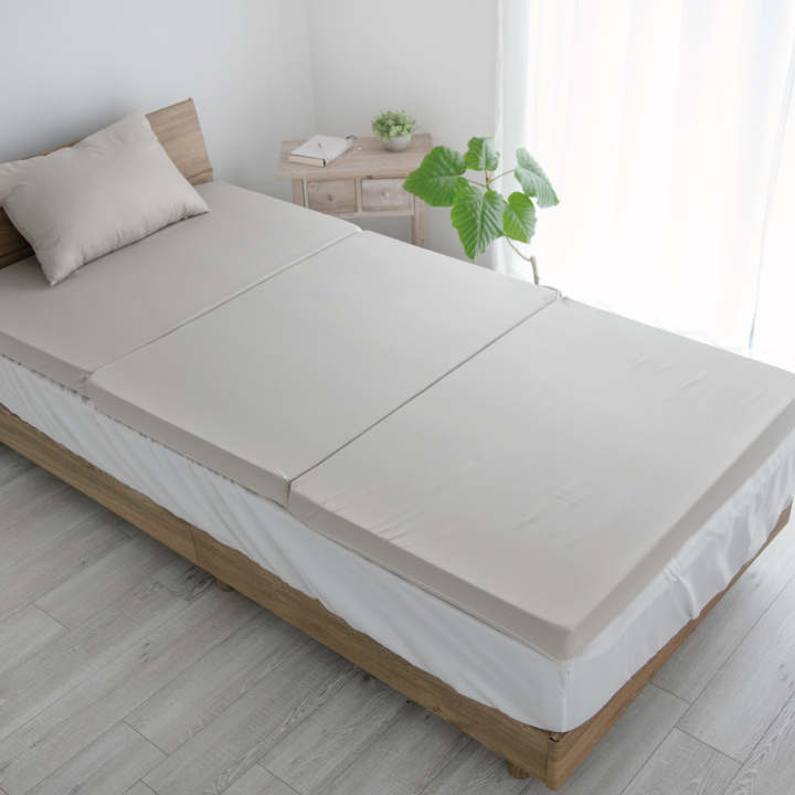 マットレス 高反発 三つ折り シングル 7cm厚 お昼寝マット ごろ寝マット 3つ折り 折りたたみ 腰痛 コンパクト 立てかけ ベッドマットレス | Colorsroom | 03