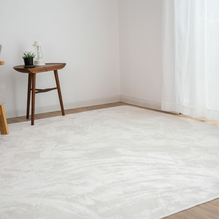 ラグ カーペット 洗える 1.5畳 おしゃれ オールシーズン 135×185 防ダニ ラグマット 滑り止め付 フランネル ホットカーペット 床暖房対応 北欧 | Colorsroom | 09