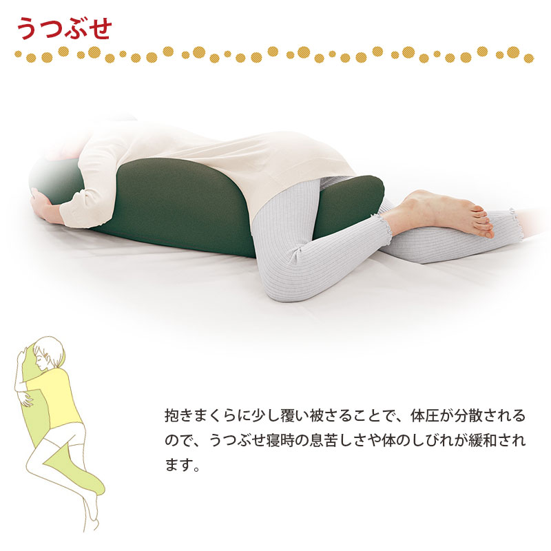 ポイント10倍・期間限定 MOGU モグ PREMIUM プレミアム 気持ちいい抱きまくら 本体+カバー 約50×115×20cm パウダービーズ プレゼント 横向きの画像