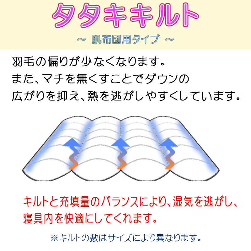 問屋在庫処分品 羽毛肌掛布団 ハンガリーグースダウン93% クイーンロング 210×210cm 0.8kg シルバーグース 80サテン 日本製 甲州羽毛｜futonitsukitokushima｜12