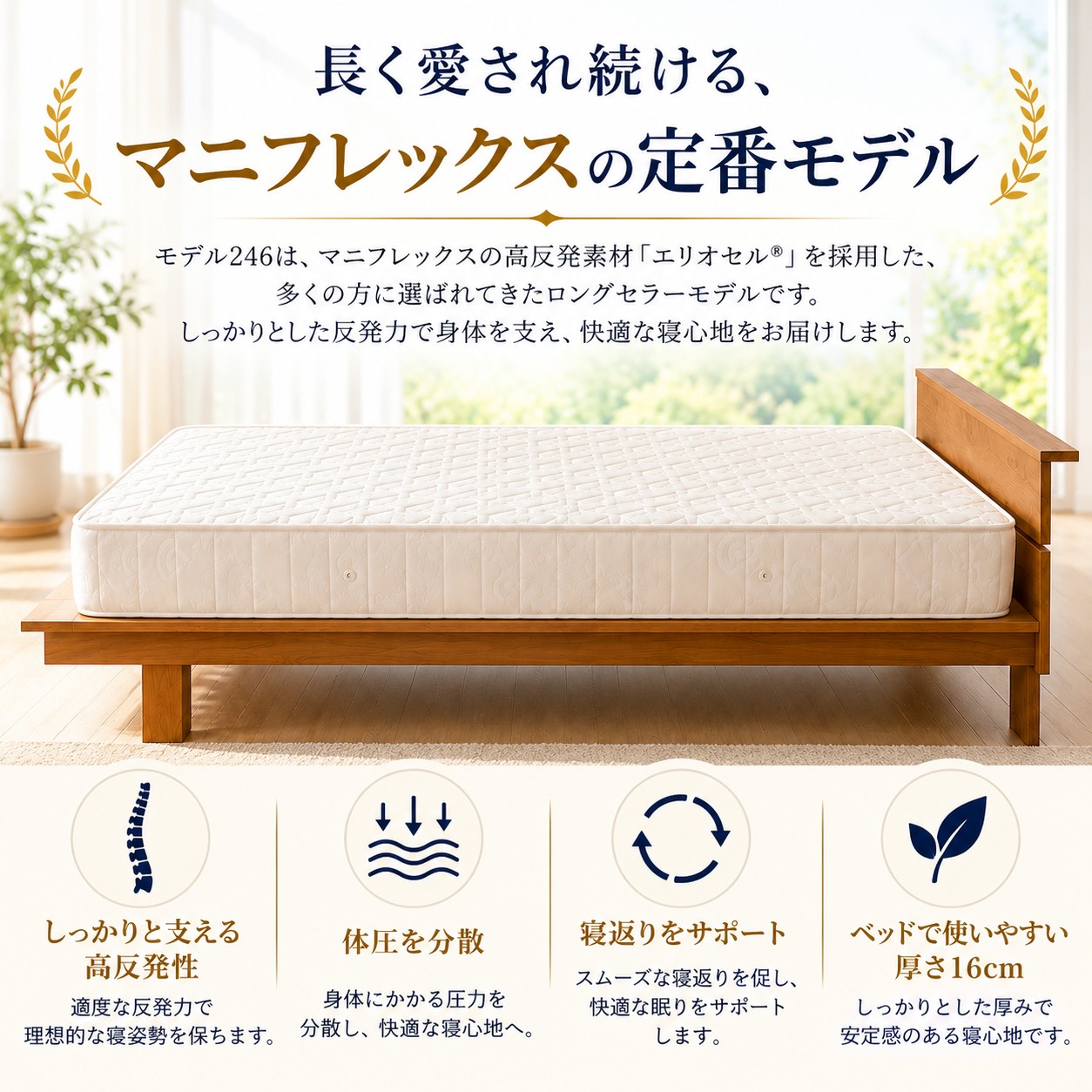 magniflex（マニフレックス） モデル246 シングル 高反発 マットレス