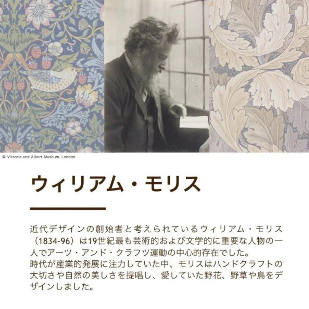 WILLIAM MORRIS GALLERY 掛け布団カバー ダブル 210×210 日本製 綿100