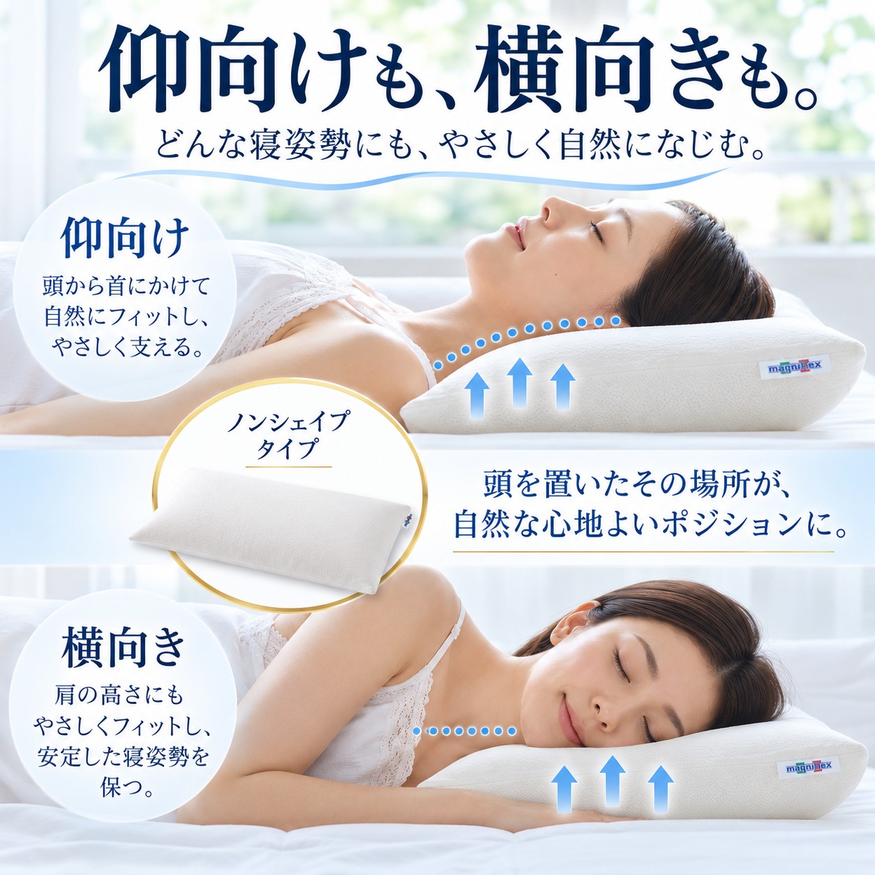 magniflex（マニフレックス） 枕 ピローフェリーチェ 高反発枕 首 肩