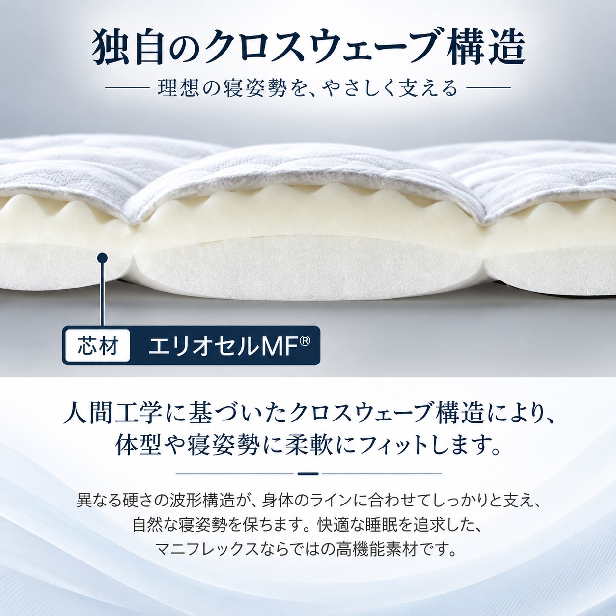 VIROBLOCK マニフレックス マットレストッパー シングル ヴィロ