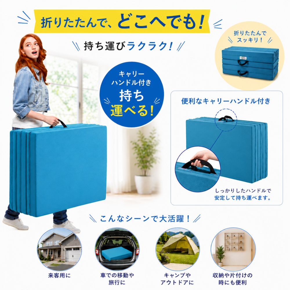 magniflex（マニフレックス） マットレス 三つ折り クィーン メッシュ