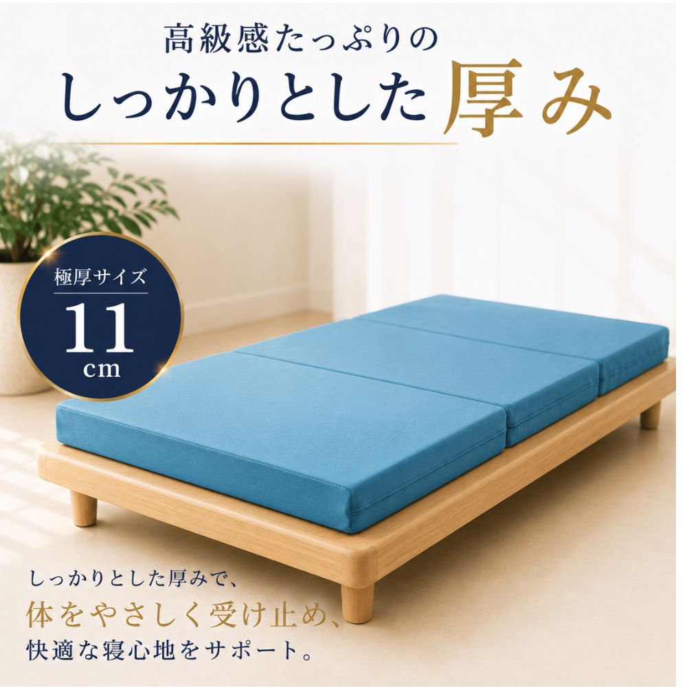 C*e様 magniflex メッシュ・ウィング 三つ折り・マットレス magniflex（マニフレックス） マットレス 三つ折り シングル メッシュ