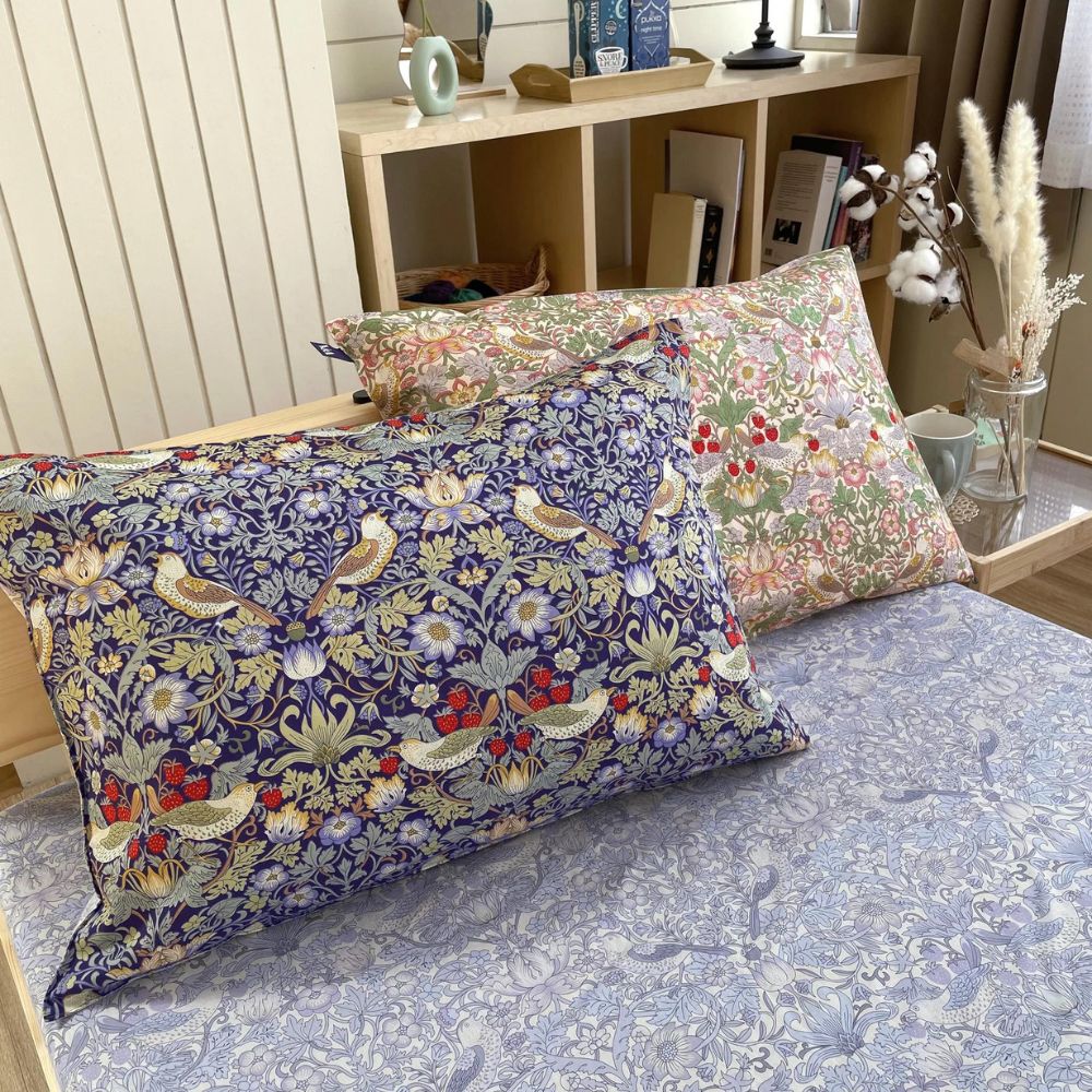 WILLIAM MORRIS GALLERY 枕カバー ピロケース 63×43 綿100 おしゃれ
