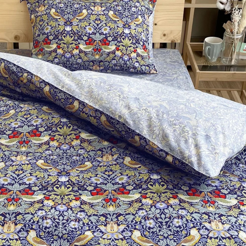 WILLIAM MORRIS GALLERY 掛け布団カバー セミダブル 日本製 綿100