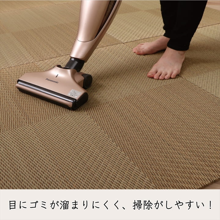 置き畳 ユニット畳 システム畳 国産 日本製 ナチュラルスタイル い草 消臭 抗菌防臭 市松 約82×82×2.3cm 6P 同色6枚組 【メーカー直送商品】☆_3