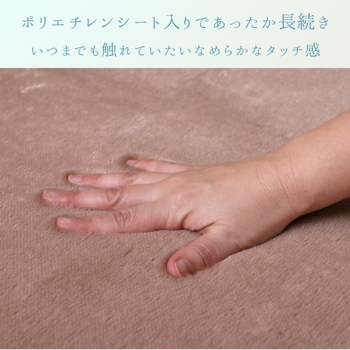 イケヒコ 『ウイン』 180×180cm なめらかな手触りのあったかラグ
