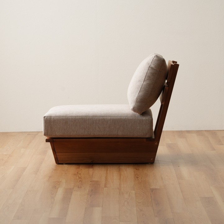 ソファ（木材） ファブリック レグレス ＧＹ 59×78cm【メーカー直送商品】