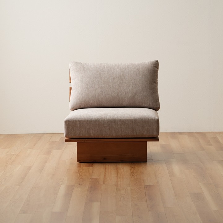 ソファ（木材） ファブリック レグレス ＧＹ 59×78cm【メーカー直送商品】