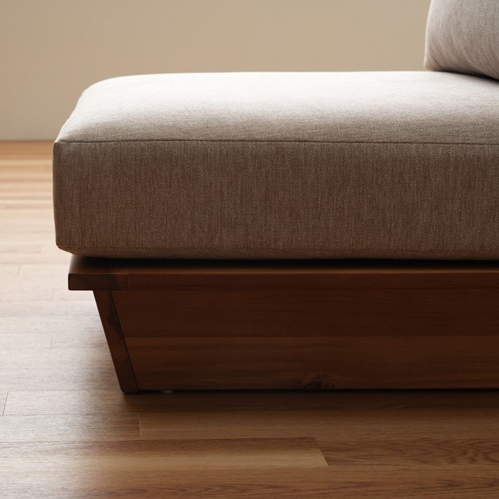 ソファ（木材） ファブリック レグレス ＧＹ 59×78cm【メーカー直送商品】