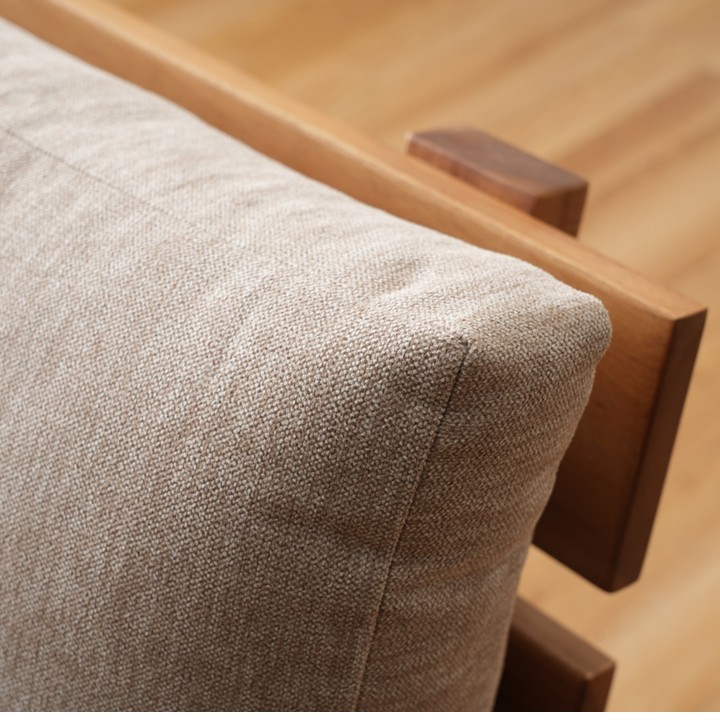 ソファ（木材） ファブリック レグレス ＧＹ 59×78cm【メーカー直送商品】
