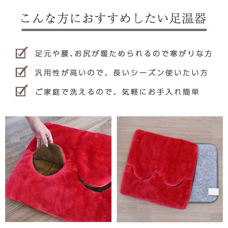 Sugibo 足温器 足温めグッズ 足温める 足温熱器 日本製 42x42cm