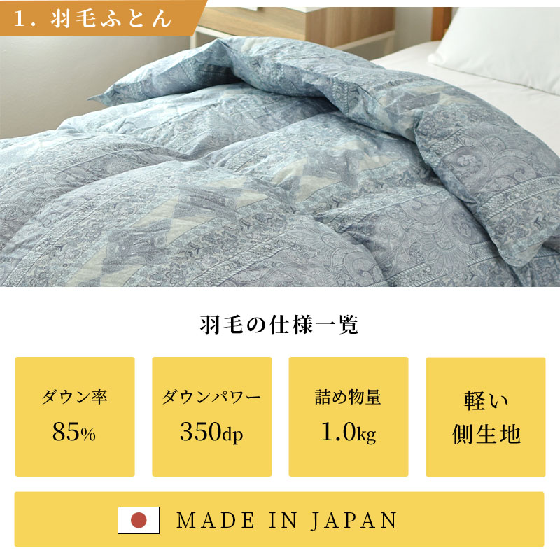 羽毛肌掛ふとん