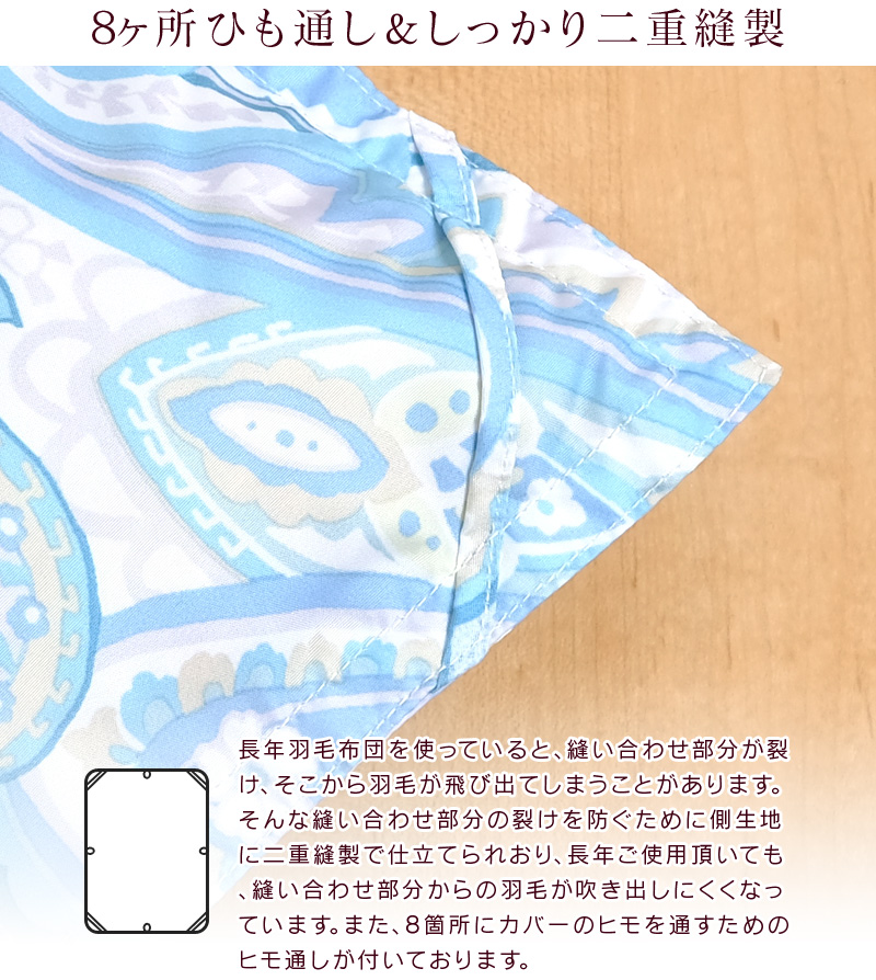 ダウンケット 羽毛肌布団 西川