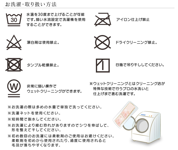 昭和西川 ガーゼ敷きパッド 洗濯表示