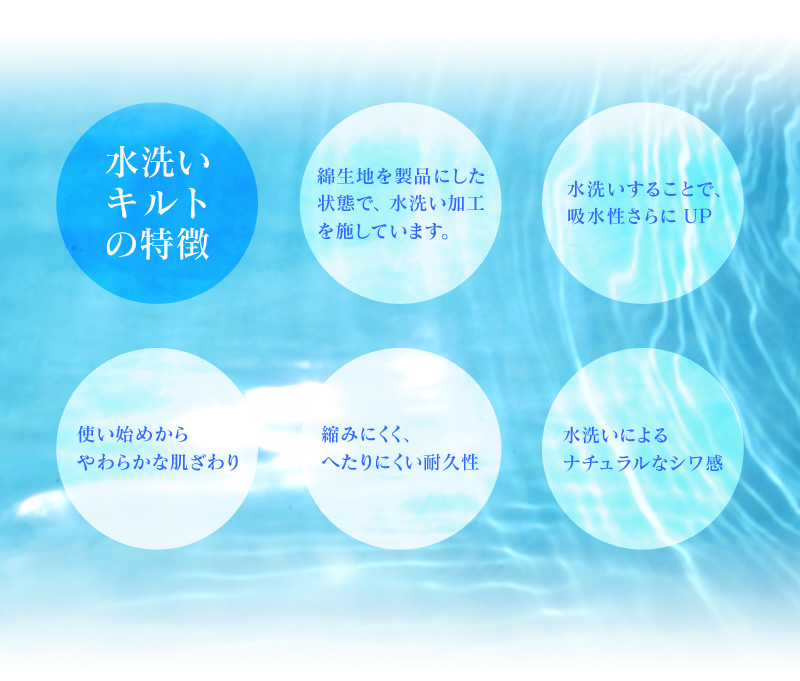 水洗いキルト 敷きパッド