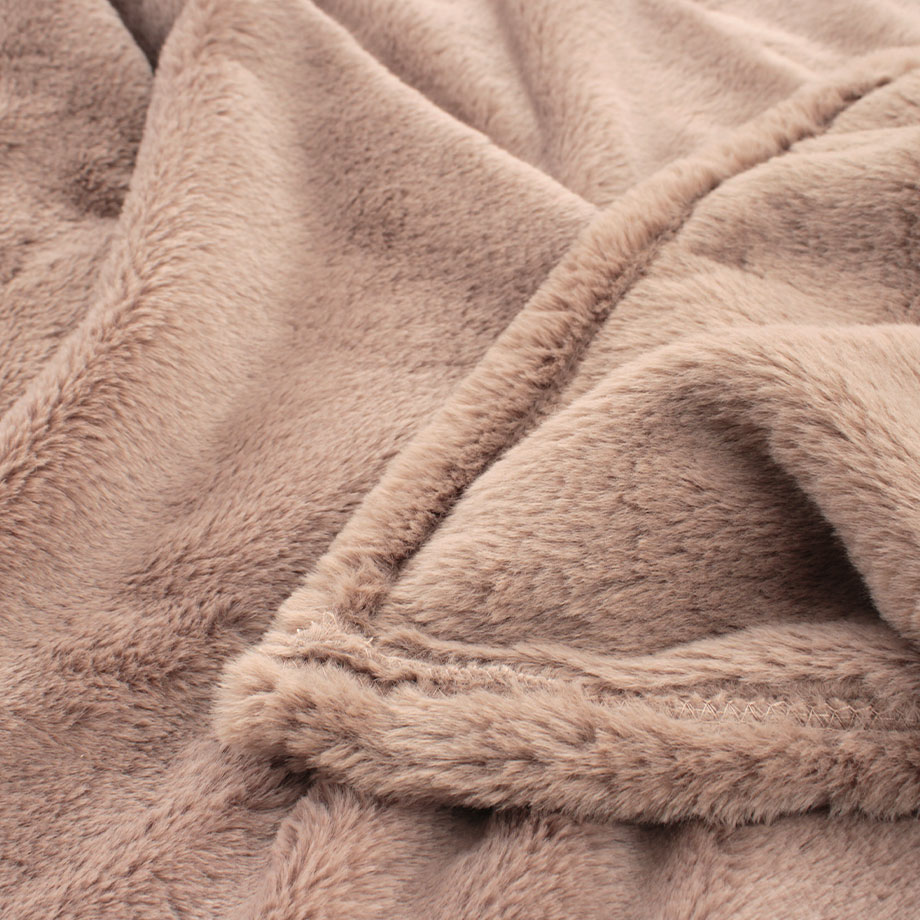 じぶんまくら あったか ニューマイヤー 毛布 シングル ラビットファー