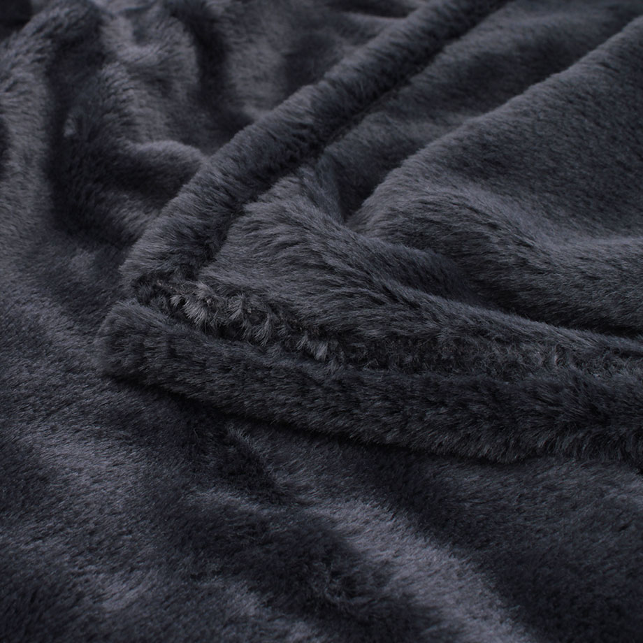 じぶんまくら あったか ニューマイヤー 毛布 シングル ラビットファー