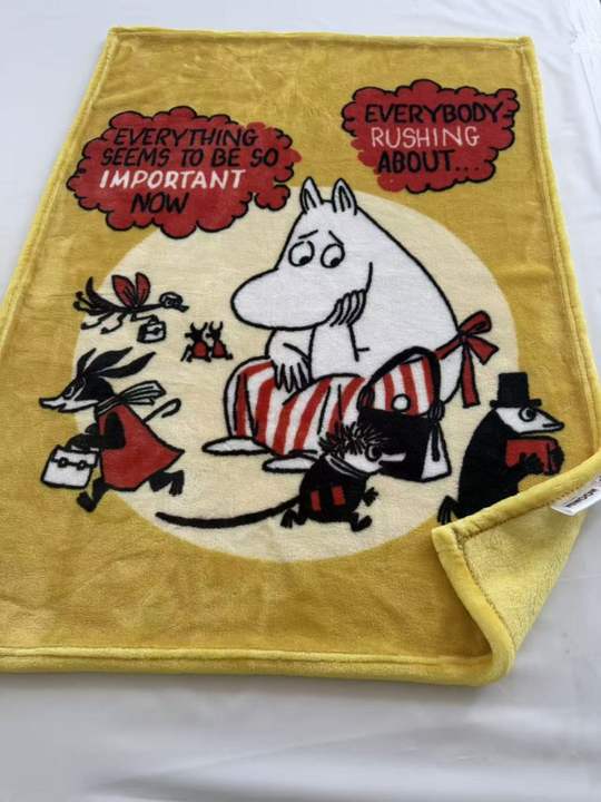 MOOMIN（ムーミン） グッズ 毛布 シングル 暖かい 北欧 秋 冬 寒さ対策