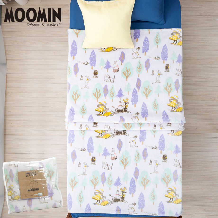 ムーミン グッズ 毛布 シングル MOOMIN 暖かい ブランケット 北欧 キャラクター 可愛い 冬 寒さ対策｜futontanaka｜03