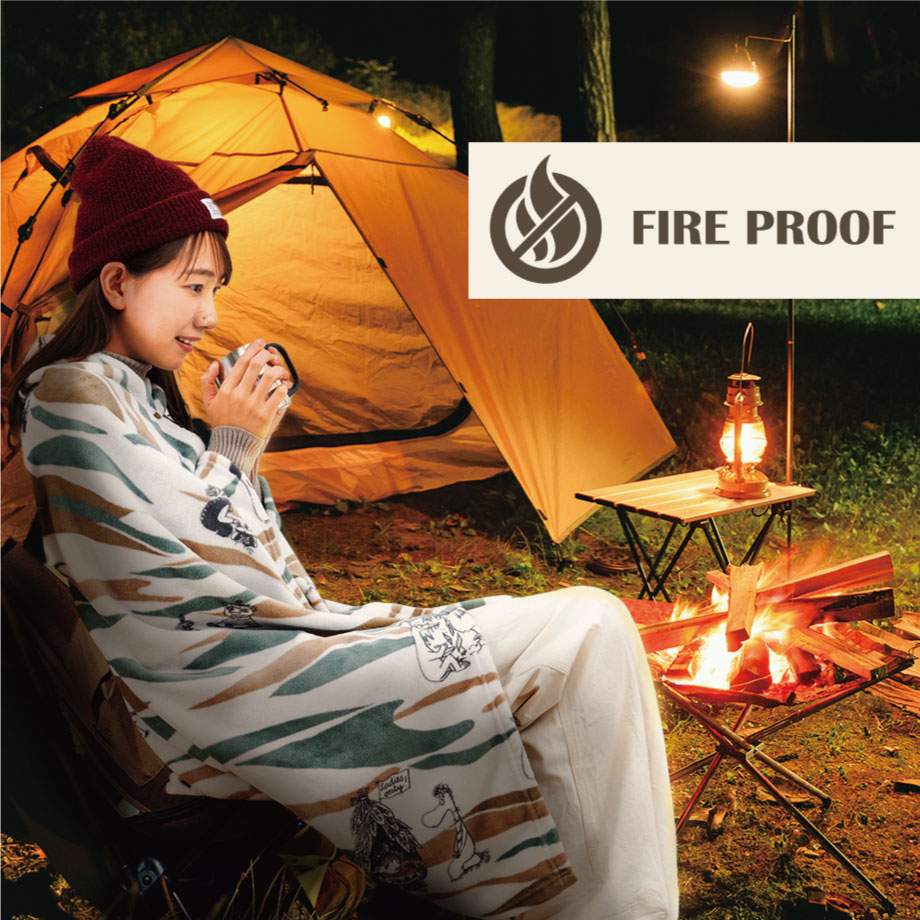 MOOMIN（ムーミン） グッズ 毛布 ハーフ ブランケット ファイヤー