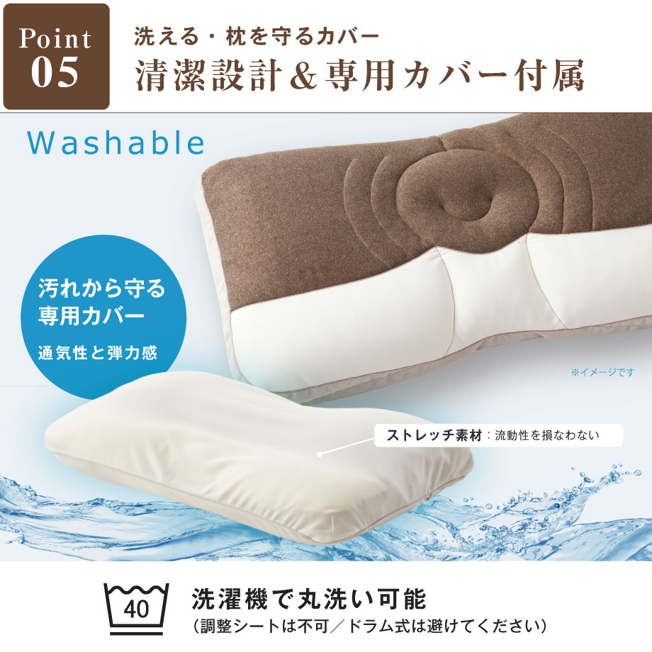 じぶんまくら 枕 首こり 肩こり みんまく 専用カバー付き 超