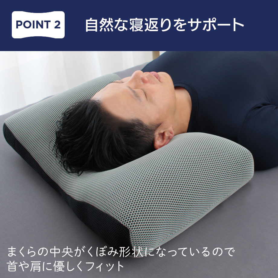 じぶんまくら 立体 メッシュ 洗える まくら HEXA ヘキサ パイプ ピロー