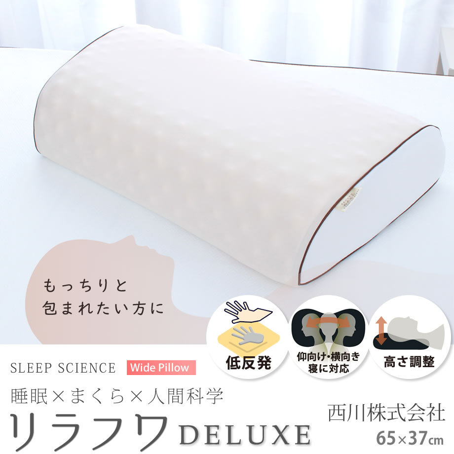 西川（nishikawa） 枕 肩こり リラフワ デラックス 低反発 ウレタン