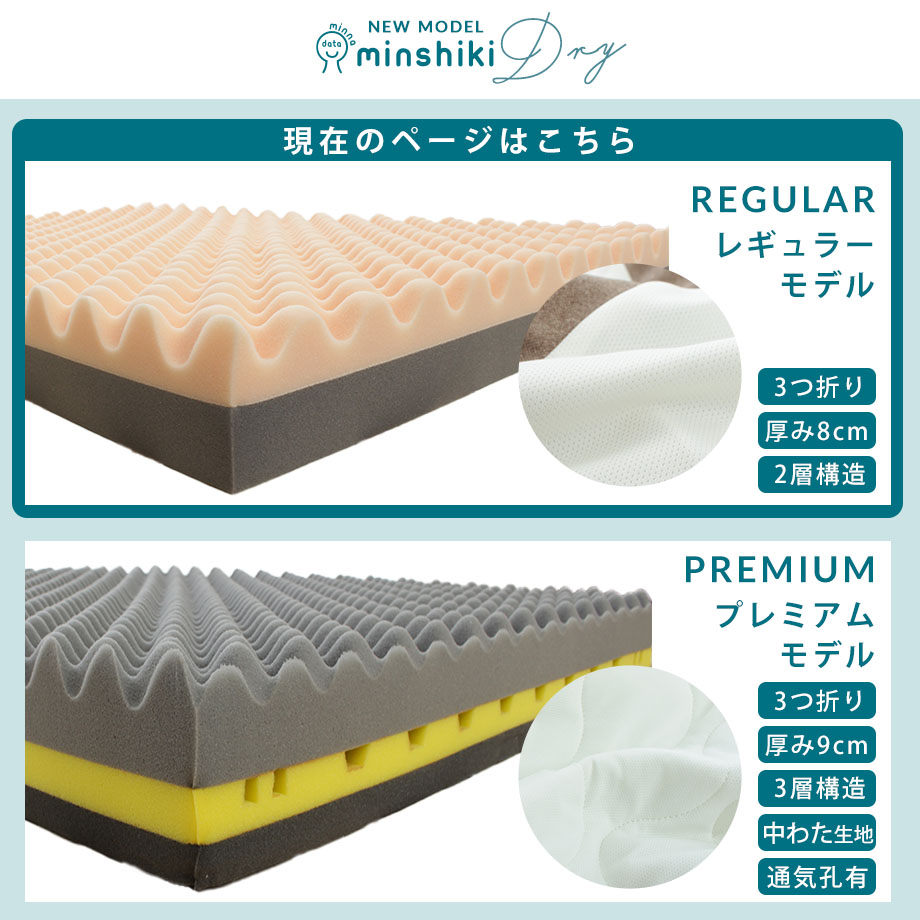 じぶんまくら みんしき マットレス ダブル 高反発 レギュラー ウレタン