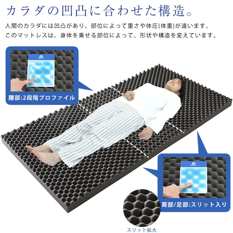 西川 スリープクリニック 横寝ケアマットレス シングルサイズ 西川 スリープクリニック 横寝ケアマットレス シングルサイズ