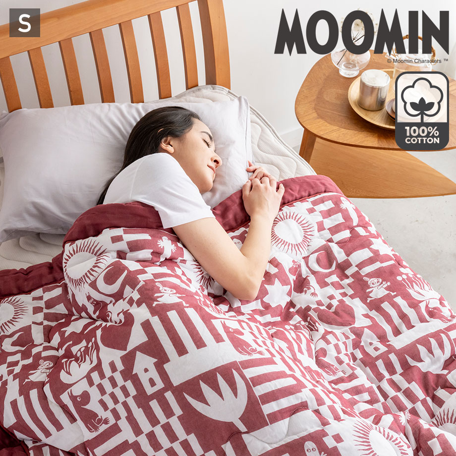MOOMIN ムーミン ガーゼ 綿100% シングル 肌ふとん コットン 肌
