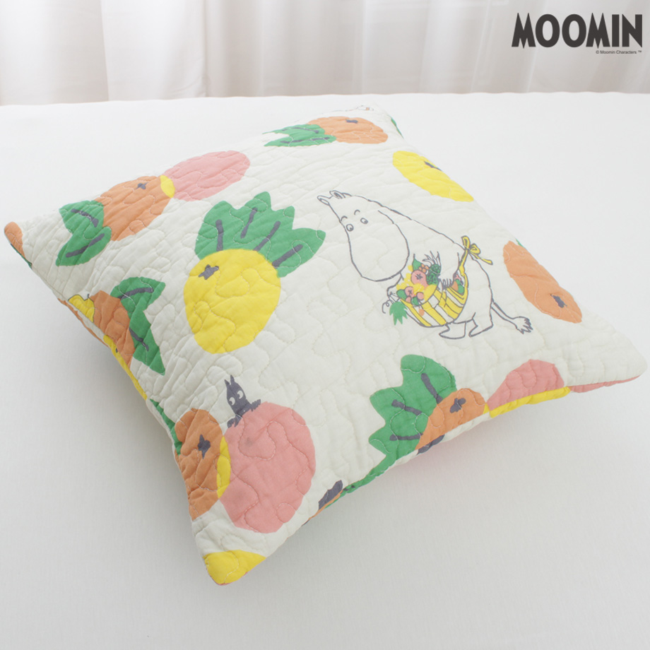 ムーミン グッズ 綿100％ クッションカバー 正方形 北欧 涼しい Moomin