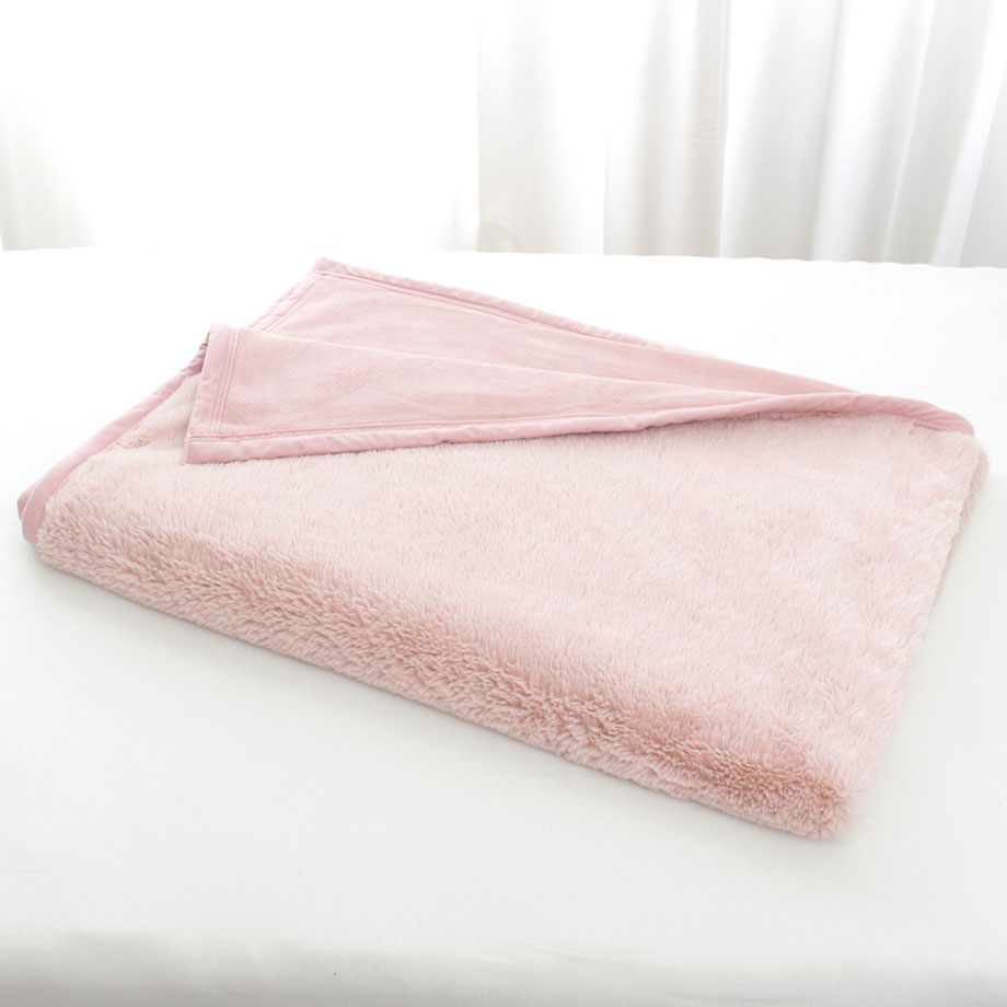 昭和西川 あったか 毛布 2枚合わせ 西川 シングル ラビットファー