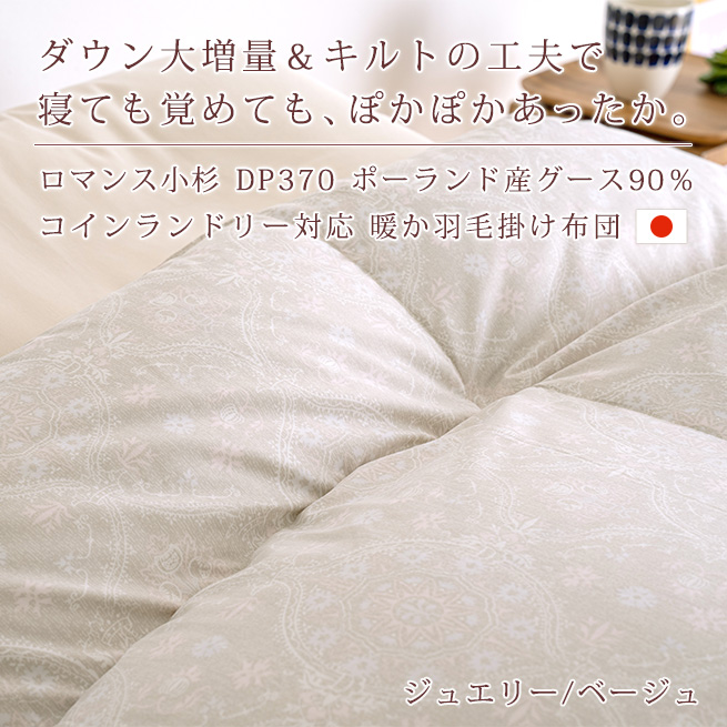 ロマンス小杉 特別プレゼント 羽毛布団 シングル ポーランド産ホワイト