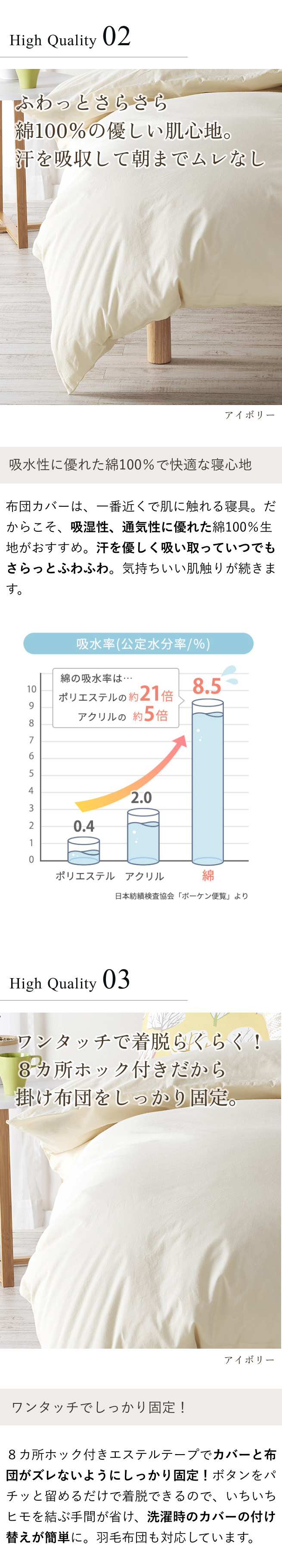 西川 綿100％ 掛けふとんカバー 西川株式会社 カバーリング