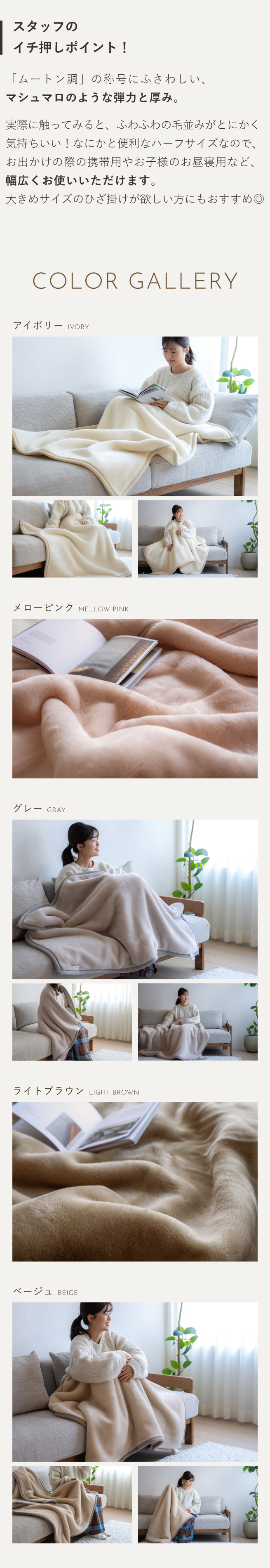 西川（nishikawa） 毛布 ハーフサイズ 140×100cm 2枚合わせ 日本製